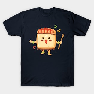 Toast Cartoon Illustration T-Shirt